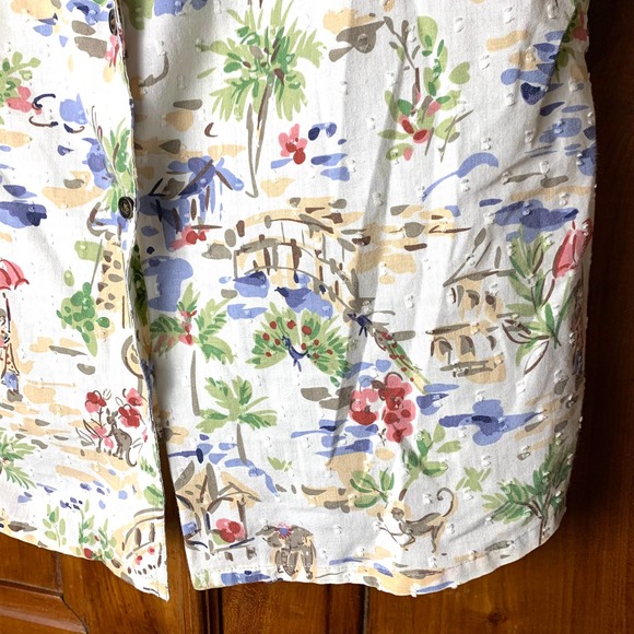 Vtg. 90s Asian Textured  Button Down by Allison Daley- 10 - Picture 5 of 11